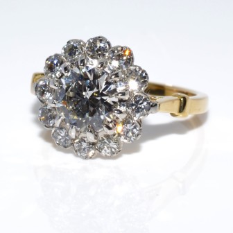 Bagues de fiançailles - Bague Pompadour diamants 