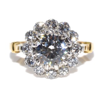 Bagues de fiançailles - Bague Pompadour diamants 