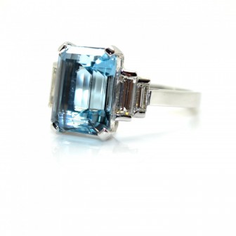 Bagues de fiançailles - Bague aigue-marine