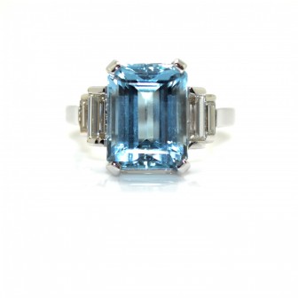 Bagues de fiançailles - Bague aigue-marine