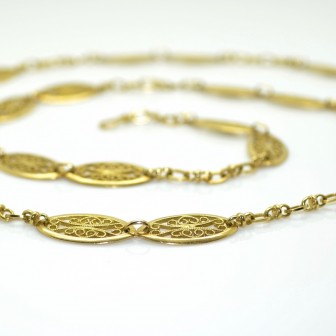 Bijoux anciens - Collier ancien en or jaune