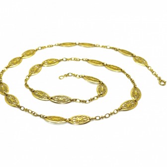 Bijoux anciens - Collier ancien en or jaune