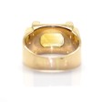 Bijoux anciens - Bague Tank citrine