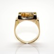 Bijoux anciens - Bague Tank citrine