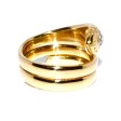 Bijoux anciens - Bague serpent or et diamant