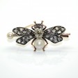 Bijoux anciens - Broche mouche Napoléon III