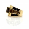 Bijoux anciens - Bague Tank asymétrique