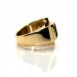 Bijoux anciens - Bague Tank asymétrique