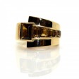 Bijoux anciens - Bague Tank asymétrique