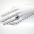 Bijoux anciens - Bague Art Déco en saphir et entourage diamants
