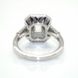 Bijoux récents - Bague diamant taille émeraude
