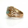 Bijoux anciens - Bague vintage aigue-marine env. 10cts