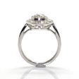 Bijoux récents - Bague entourage diamants