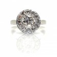 Bijoux récents - Bague entourage diamants
