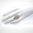 Bijoux anciens - Bague ancienne marquise diamants 