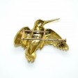 Bijoux anciens - Broche oiseau vintage 