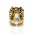 Bijoux anciens - Bague vintage aigue-marine