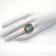 Bijoux anciens - Bague vintage aigue-marine