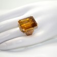 Bijoux anciens - Bague citrine vintage