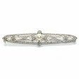 Bijoux anciens - Barrette Art Déco diamants et perle 