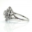 Bijoux anciens - Bague double entourage diamants