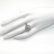 Bijoux anciens - Bague double entourage diamants