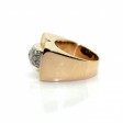 Bijoux anciens - Bague Tank diamants 