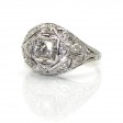 Bijoux anciens - Bague dôme Art Déco diamants