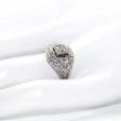 Bijoux anciens - Bague dôme Art Déco diamants