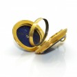 Bijoux anciens - Pendentif porte photo ancien  en or et lapis-lazuli