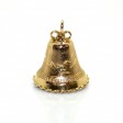 Bijoux anciens - Pendentif cloche en or et turquoise