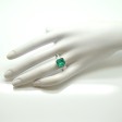 Bijoux récents - Bague émeraude et diamants baguettes
