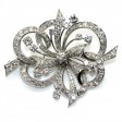 Bijoux anciens - Broche vintage diamants