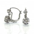 Bijoux anciens - Boucles d'oreilles dormeuses diamants env. 1ct