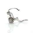 Bijoux anciens - Boucles d'oreilles dormeuses diamants env. 1ct