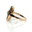 Bijoux anciens - Bague diamant et onyx