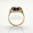 Bijoux anciens - Bague diamant et onyx