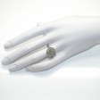 Bijoux anciens - Bague Art Déco entourage diamants 
