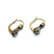 Bijoux anciens - Boucles d'oreilles dormeuses diamants 