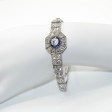 Bijoux anciens - Bracelet Art-Déco en diamants et saphirs calibrés