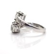Bijoux récents - Bague toi et moi diamants coussin