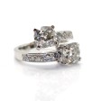 Bijoux récents - Bague toi et moi diamants coussin
