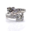 Bijoux récents - Bague toi et moi diamants coussin