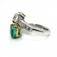 Bijoux récents - Bague toi et moi diamant et émeraude
