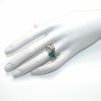 Bijoux récents - Bague toi et moi diamant et émeraude
