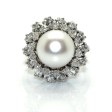 Bijoux récents - Bague perle et diamants