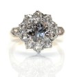 Bijoux anciens - Bague Pompadour diamants 