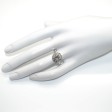 Bijoux anciens - Bague marguerite diamants 