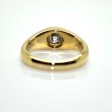 Bijoux anciens - Bague ancienne jonc diamant 