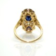 Bijoux anciens - Bague diamants et saphirs